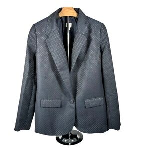 A New Day Women’s Navy Blazer with Gold Polka Dots | Size 4